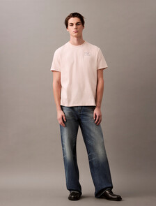 Embroidered NYC Back Tee, Silver Peony, hi-res