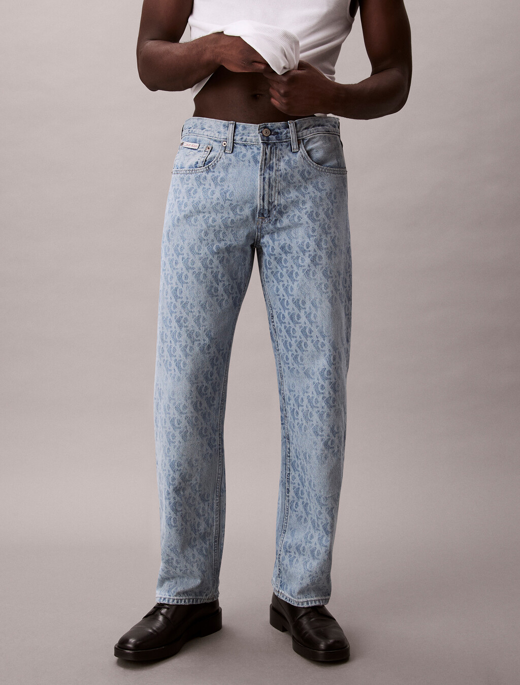 90's Straight Jeans, CK BLUE PAVEMENT AOP, hi-res
