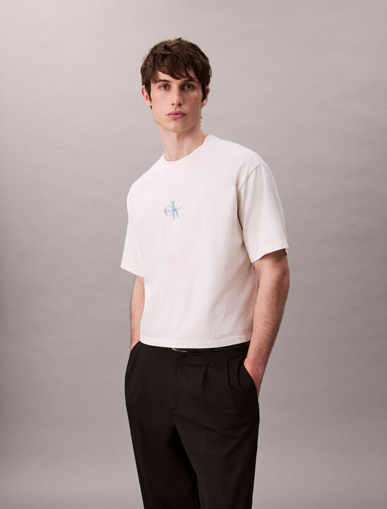 Monogram Logo Washed Relaxed Tee