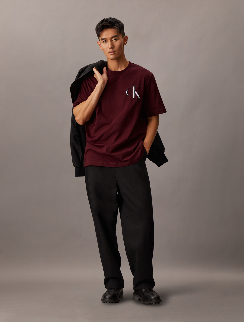Varsity CK Badge Crewneck Tee, Renaissance Red, hi-res