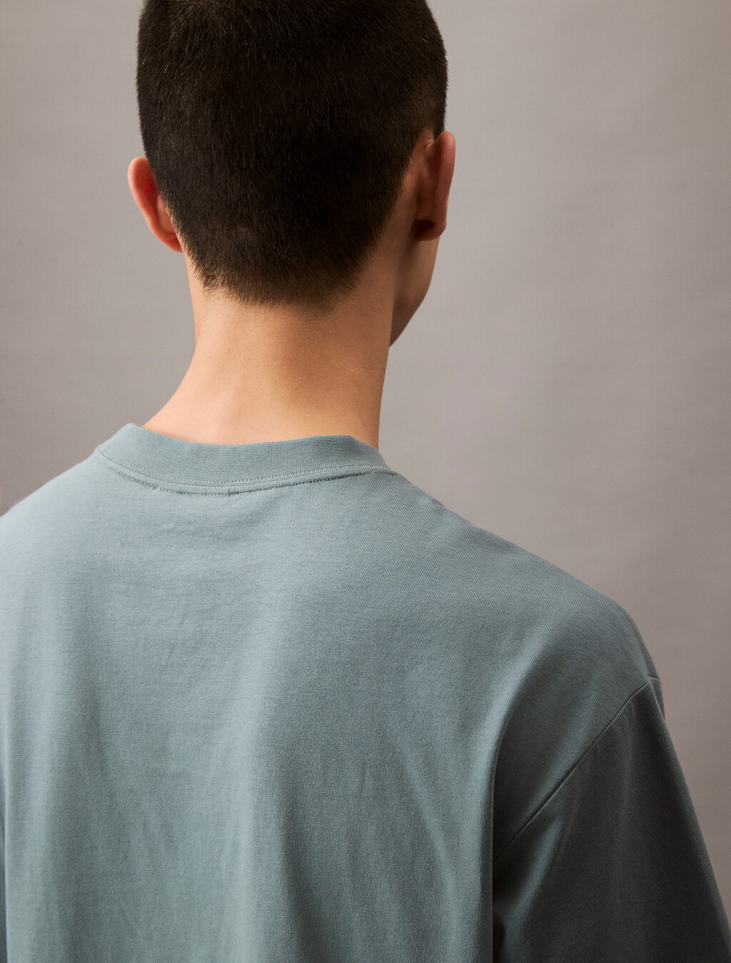 Calvin Logo Crew Neck Tee, Trooper, hi-res