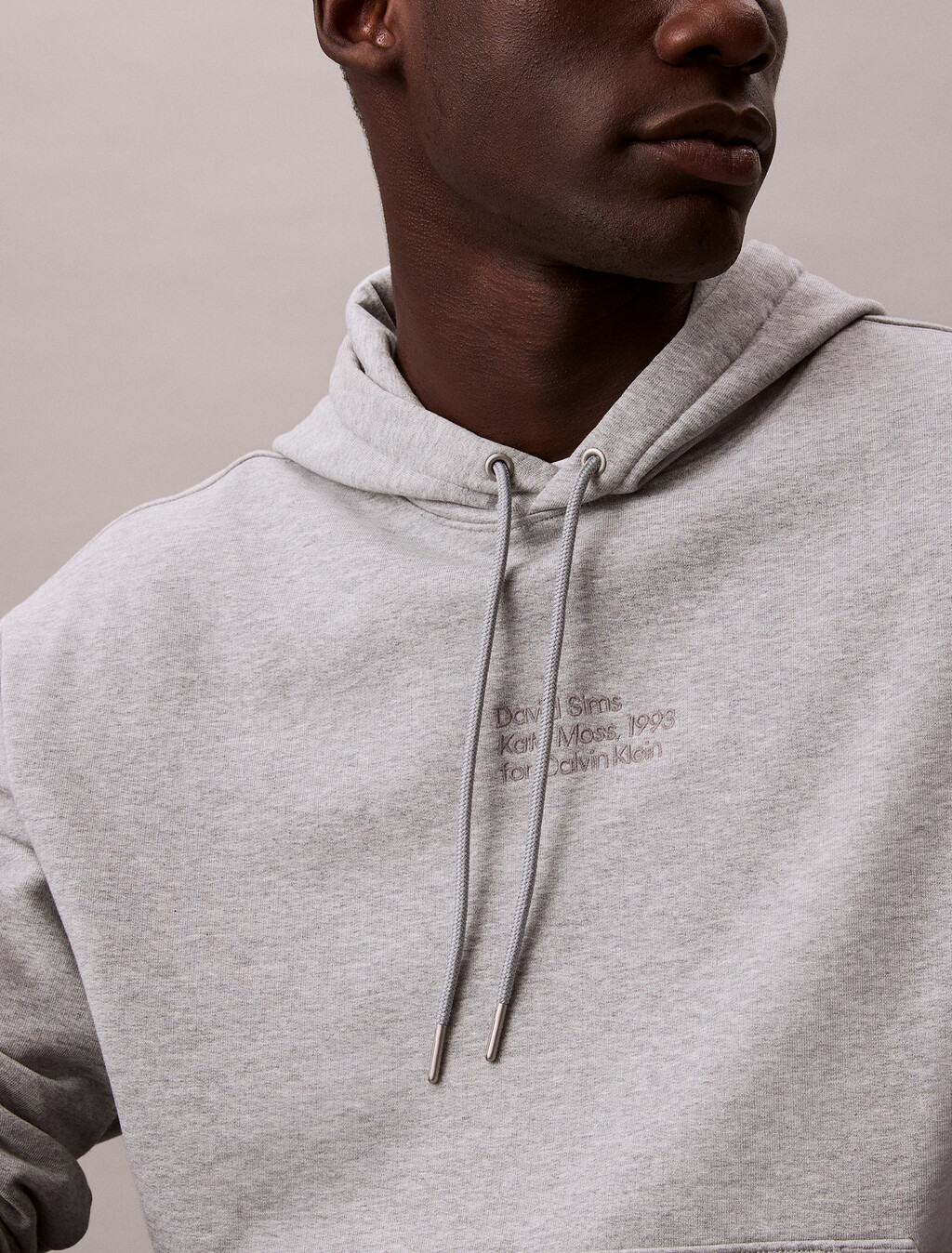 Kate Moss Fleece Graphic Hoodie, Heroic Grey Heather, hi-res