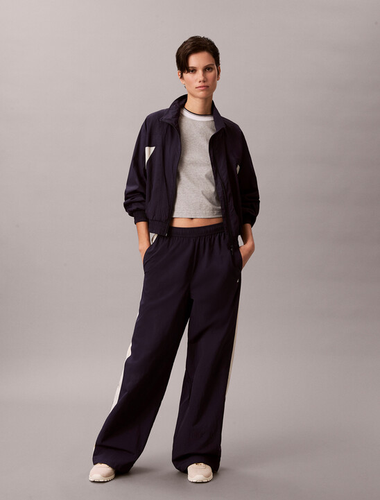 Relaxed Nylon Track Pants
