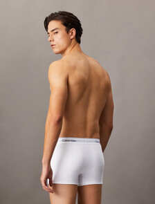 2 Pack Icon Cotton Stretch Trunks, White, hi-res
