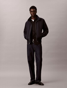 Oxford Cotton Shirt, Black, hi-res