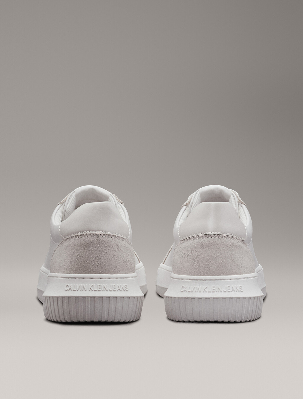 Leather Trainers, Bright White/Creamy White, hi-res