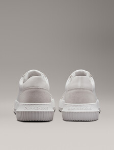 Leather Trainers, Bright White/Creamy White, hi-res