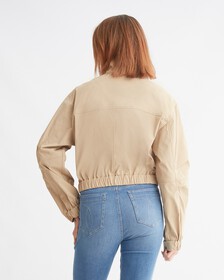 ARCHIVAL NEUTRALS BIKER JACKET, Travertine, hi-res