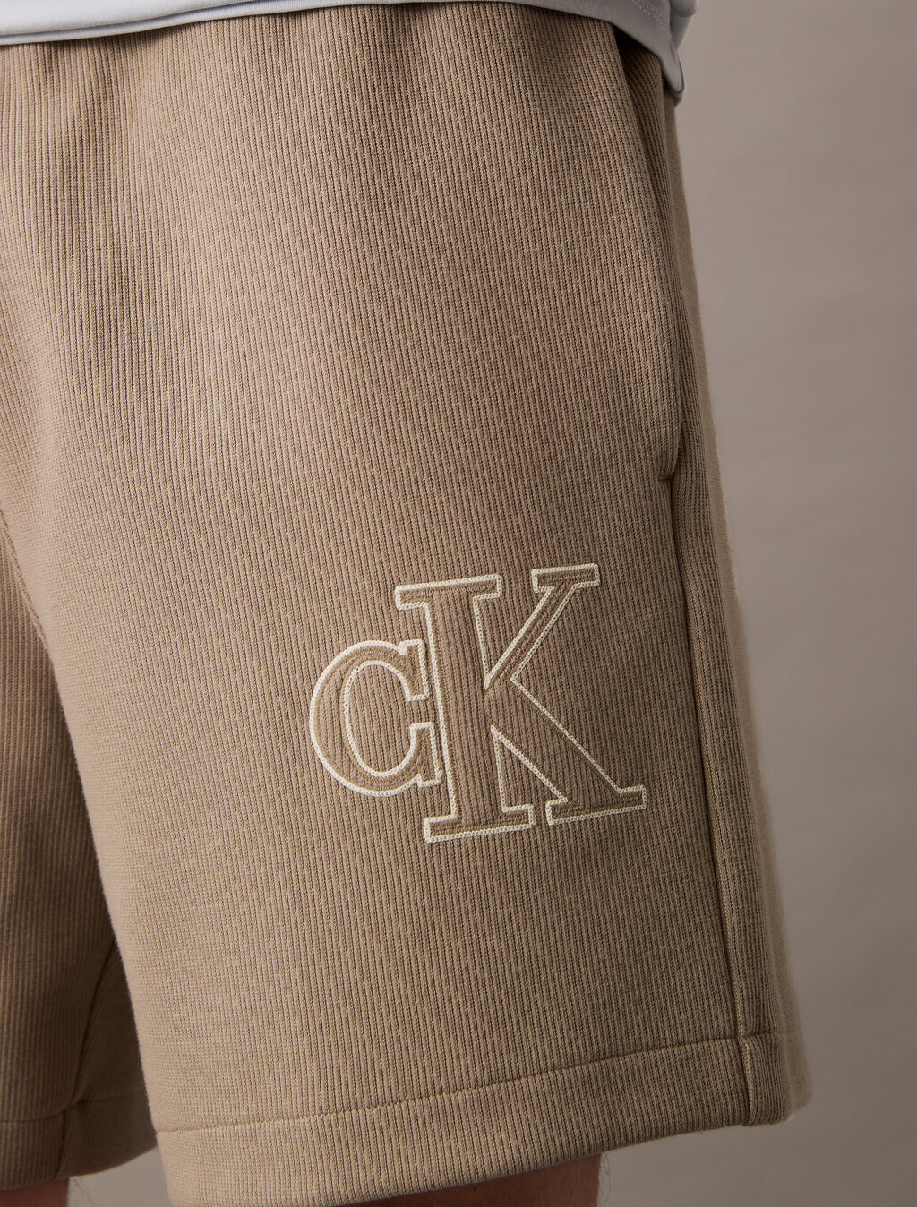 Rib Knit Logo Applique Jogger, Vintage Khaki, hi-res