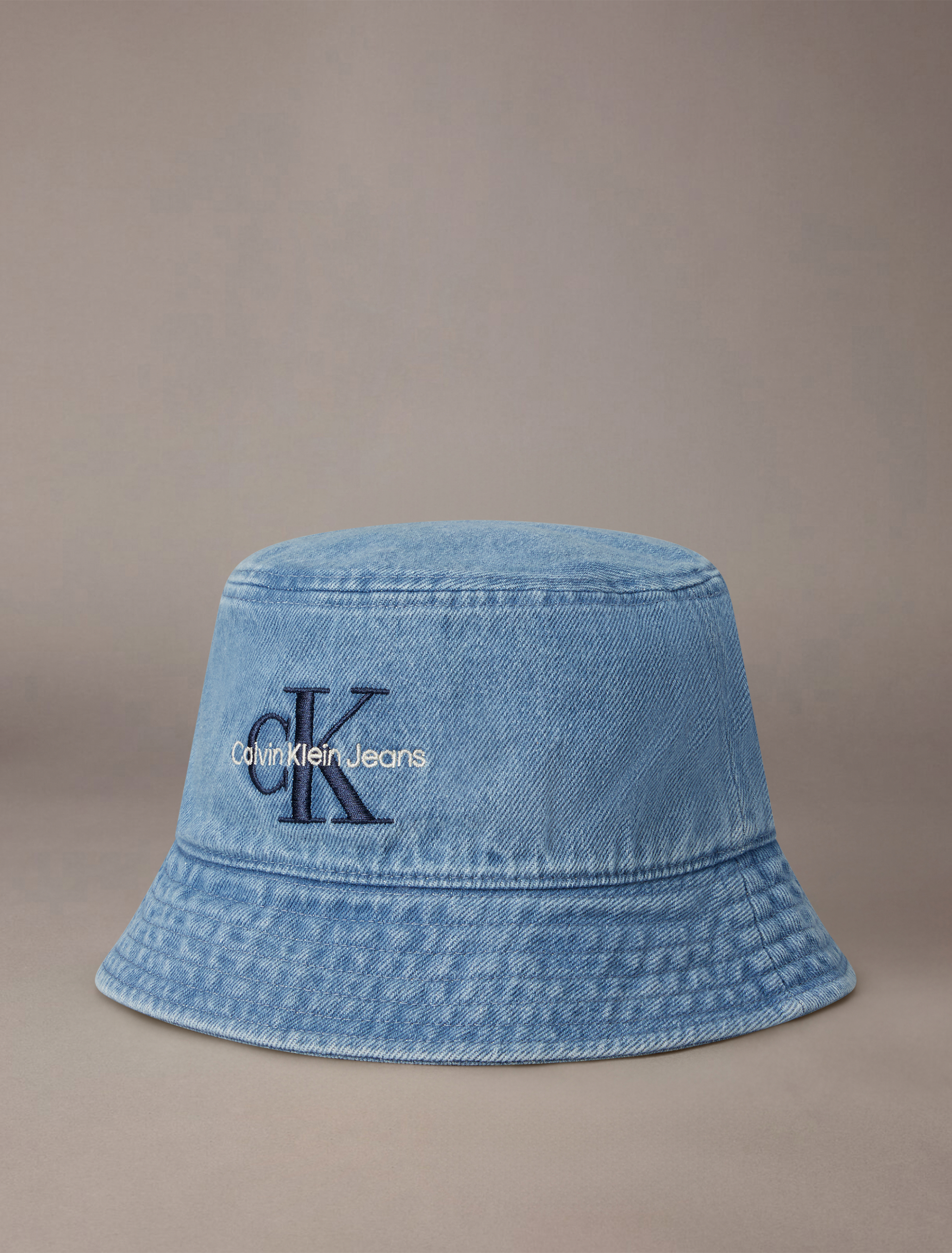 キャップ ^ ^ Unisex CKJ Monogram Denim Bucket Hat 4G5021G Denim Bucket Hat | blue | Calvin Klein Singapore