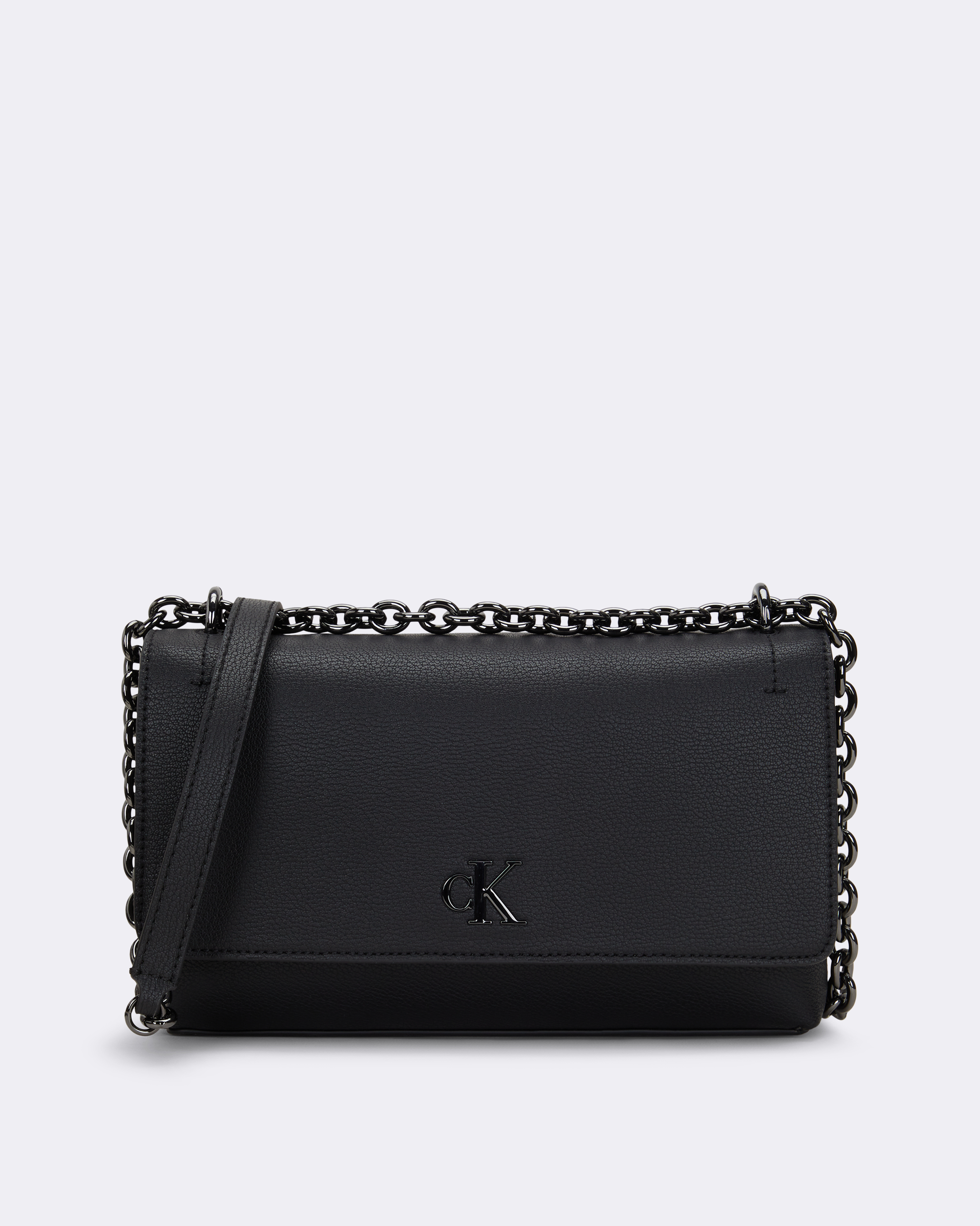 Minimal Monogram Flap Bag | black | Calvin Klein Singapore