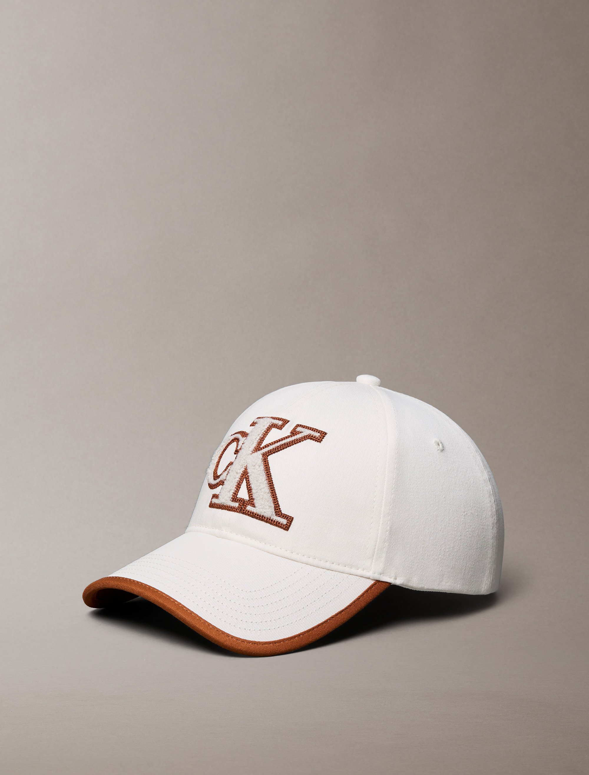 UV Twill Bouclé Logo Adjustable Cap | white | Calvin Klein Singapore